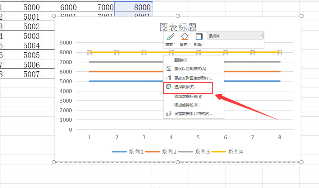 excel生成折线图快捷键是什么？怎么设置横坐标？